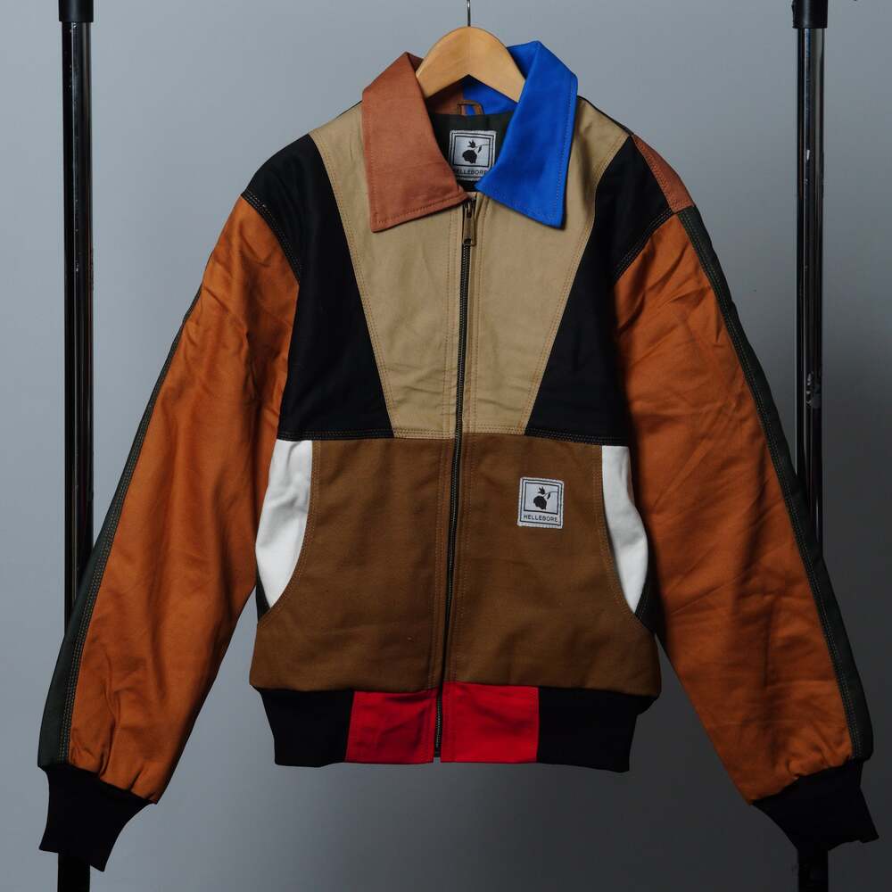 Workwear Colorblock Geometric Jacket Size M